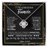 Love Knot Necklace | Personalized To My Gorgeous Fiancee Necklace From Fiance My Life My Love Future Wife Birthday Valentines Day Christmas Customized Gift Box Message Card | siriusteestore
