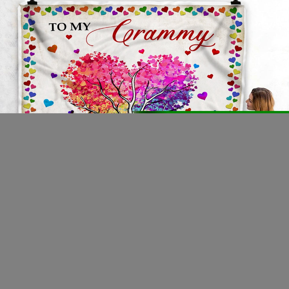 Personalized To My Grammy Blanket From Grandkids Never Forget That I Love You You Mean The World to Me Grammy Birthday Mothers Day Christmas Fleece Blanket | siriusteestore