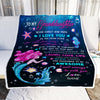 Personalized To My Granddaughter Blanket From Grandma Grandpa Never Forget I Love You Mermaid Granddaughter Birthday Christmas Customized Bed Fleece Blanket | siriusteestore