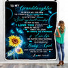 Personalized To My Granddaughter Blanket From Grandma Grandpa Never Forget I Love You Mermaid Granddaughter Birthday Christmas Customized Bed Fleece Blanket | siriusteestore