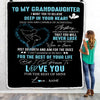 Personalized To My Granddaughter Blanket From Grandma Nana Promise To Love You Granddaughter Birthday Graduation Christmas Bed Fleece Throw Blanket | siriusteestore