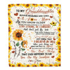 Personalized To My Granddaughter Blanket From Grandma Sunflower Always Remember How Much I Love You Birthday Christmas Fleece Blanket | siriusteestore