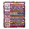 Personalized To My Granddaughter Blanket From Grandma Wood You Are Beautiful Granddaughter Birthday Graduation Christmas Customized Bed Fleece Throw Blanket | siriusteestore