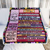 Personalized To My Granddaughter Blanket From Grandma Wood You Are Beautiful Granddaughter Birthday Graduation Christmas Customized Bed Fleece Throw Blanket | siriusteestore