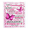 Personalized To My Granddaughter Blanket from Grandma Grandpa Inside This Blanket There is a Piece of My Heart For Birthday Christmas Fleece Blanket | siriusteestore