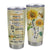 Personalized To My Granddaughter From Grandma Stainless Steel Tumbler Cup Never Forget I Love You Sunflower Granddaughter Birthday Graduation Christmas Travel Mug | siriusteestore