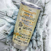 Personalized To My Granddaughter From Grandma Stainless Steel Tumbler Cup Never Forget I Love You Sunflower Granddaughter Birthday Graduation Christmas Travel Mug | siriusteestore