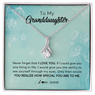 To My Granddaughter Necklace Gift, From Grandma, Tiffany Blue – KingWood  Clocks Décor & More