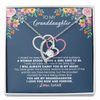 Forever Love Necklace | Personalized To My Granddaughter Necklace From Grandma Grandpa I Love You Now And Forever Jewelry For Granddaughter Birthday Christmas Customized Message Card | siriusteestore