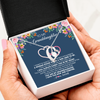 Forever Love Necklace | Personalized To My Granddaughter Necklace From Grandma Grandpa I Love You Now And Forever Jewelry For Granddaughter Birthday Christmas Customized Message Card | siriusteestore