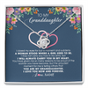 Love Knot Necklace | Personalized To My Granddaughter Necklace From Grandma Grandpa I Love You Now And Forever Jewelry For Granddaughter Birthday Christmas Customized Message Card | siriusteestore
