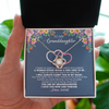 Love Knot Necklace | Personalized To My Granddaughter Necklace From Grandma Grandpa I Love You Now And Forever Jewelry For Granddaughter Birthday Christmas Customized Message Card | siriusteestore