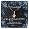 Alluring Beauty Necklace | Personalized To My Granddaughter Necklace From Grandma Grandpa Whisper Back I Am The Storm Granddaughter Jewelry Birthday Christmas Customized Message Card | siriusteestore