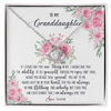 Love Knot Necklace | Personalized To My Granddaughter Necklace From Grandma I Will Always Love You Granddaughter Birthday Christmas Pendant Jewelry Customized Gift Box Message Card | siriusteestore