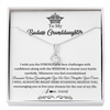 Alluring Beauty Necklace | Personalized To My Granddaughter Necklace From Grandma Straighten Your Crown Granddaughter Jewelry Birthday Christmas Customized Gift Box Message Card | siriusteestore