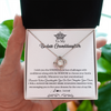 Love Knot Necklace | Personalized To My Granddaughter Necklace From Grandma Straighten Your Crown Granddaughter Jewelry Birthday Christmas Customized Gift Box Message Card | siriusteestore