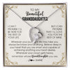 Forever Love Necklace | Personalized To My Granddaughter Necklace From Grandma Wherever Your Journey in Life There Birthday Graduation Christmas Customized Gift Box Message Card | siriusteestore