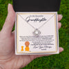 Love Knot Necklace | Personalized To My Granddaughter Necklace From Grandpa I'M Proud To Be Your Grandpa Lion Granddaughter Birthday Christmas Customized Gift Box Message Card | siriusteestore