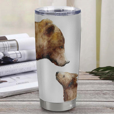 Personalized To My Granddaughter Tumbler From Grandma Grandpa Stainless Steel Cup Never Forget That I Love You Bear Granddaughter Birthday Christmas Travel Mug | siriusteestore