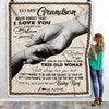 Personalized To My Grandson From Grandma Nana Never Forget That I Love You Great Birthday Thanksgiving Graduation Christmas Bed Quilt Fleece Throw Blanket | siriusteestore