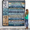 Personalized To My Husband Blanket From Wife I Love You Blessing Sweet Husband Birthday Anniversary Valentine's Day Christmas Customized Fleece Blanket | siriusteestore
