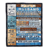 Personalized To My Husband Blanket From Wife Wood I Love You More And More Husband Anniversary Valentines Day For Him Wedding Christmas Fleece Throw Blanket | siriusteestore