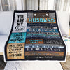 Personalized To My Husband Blanket From Wife You Are My Love Wedding For Husband Birthday For Him Men Christmas Thanksgiving Customized Fleece Blanket | siriusteestore