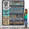 Personalized To My Husband Blanket From Wife You Are My Love Wedding For Husband Birthday For Him Men Christmas Thanksgiving Customized Fleece Blanket | siriusteestore