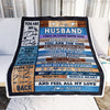 Personalized To My Husband Blanket From Wife's Name Wood I Fell In Love With You Wife Anniversary Valentines Day Wedding Christmas Fleece Throw Blanket | siriusteestore