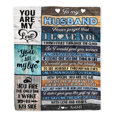 Personalized To My Husband Blankets For Husband From Wife You Are My Love Never Forget That I Love You Birthday Wedding Anniversary Christmas Fleece Blanket | siriusteestore