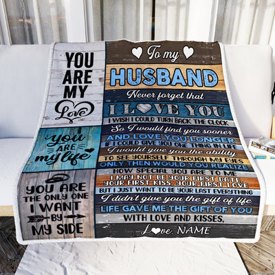 Personalized To My Husband Blankets For Husband From Wife You Are My Love Never Forget That I Love You Birthday Wedding Anniversary Christmas Fleece Blanket | siriusteestore