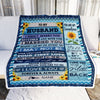 Personalized To My Husband Blankets From Wife I Could Live With You I Married You I Love You Birthday Wedding Anniversary Christmas Customized Fleece Blanket | siriusteestore
