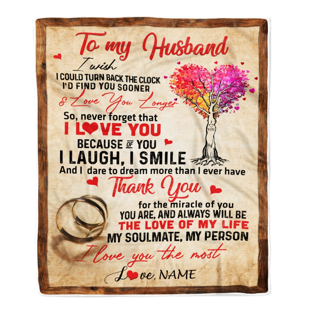 Personalized To My Husband Blankets From Wife Never Forget That I Love You Husband Birthday Wedding Anniversary Christmas Customized Fleece Blanket | siriusteestore