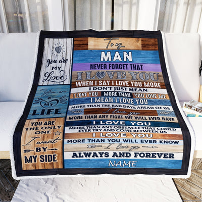 Personalized To My Husband Boyfriend Blanket From Wife Girlfriend You are My Life Husband Anniversary Valentines Wedding Christmas Fleece Throw Blanket | siriusteestore
