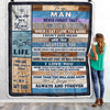 Personalized To My Husband Boyfriend Blanket From Wife Girlfriend You are My Life Husband Anniversary Valentines Wedding Christmas Fleece Throw Blanket | siriusteestore