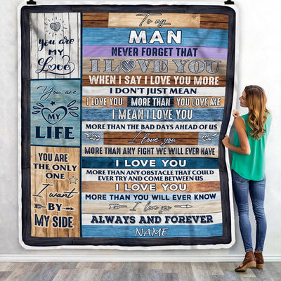 Personalized To My Husband Boyfriend Blanket From Wife Girlfriend You are My Life Husband Anniversary Valentines Wedding Christmas Fleece Throw Blanket | siriusteestore
