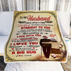 Personalized To My Husband From Wife Blanket I Love You For Him Husband Wedding Anniversary Romantic Valentines Day Birthday Christmas Fleece Throw Blanket | siriusteestore