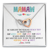 Interlocking Hearts Necklace | Personalized To My Mamaw Necklace From Grandkids Granddaughter We Squeezed This Necklace Mamaw Birthday Mothers Day Jewelry Customized Gift Box Message Card | siriusteestore