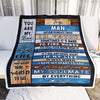 Personalized To My Man Blanket From Wife Never Forget I Love You Husband Birthday Anniversary Wedding Valentines Day Christmas Customized Fleece Throw Blanket | siriusteestore