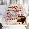Personalized To My Man Blanket From Wife The Day I Met You Husband Birthday Anniversary Wedding Valentines Day Christmas Customized Fleece Throw Blanket | siriusteestore
