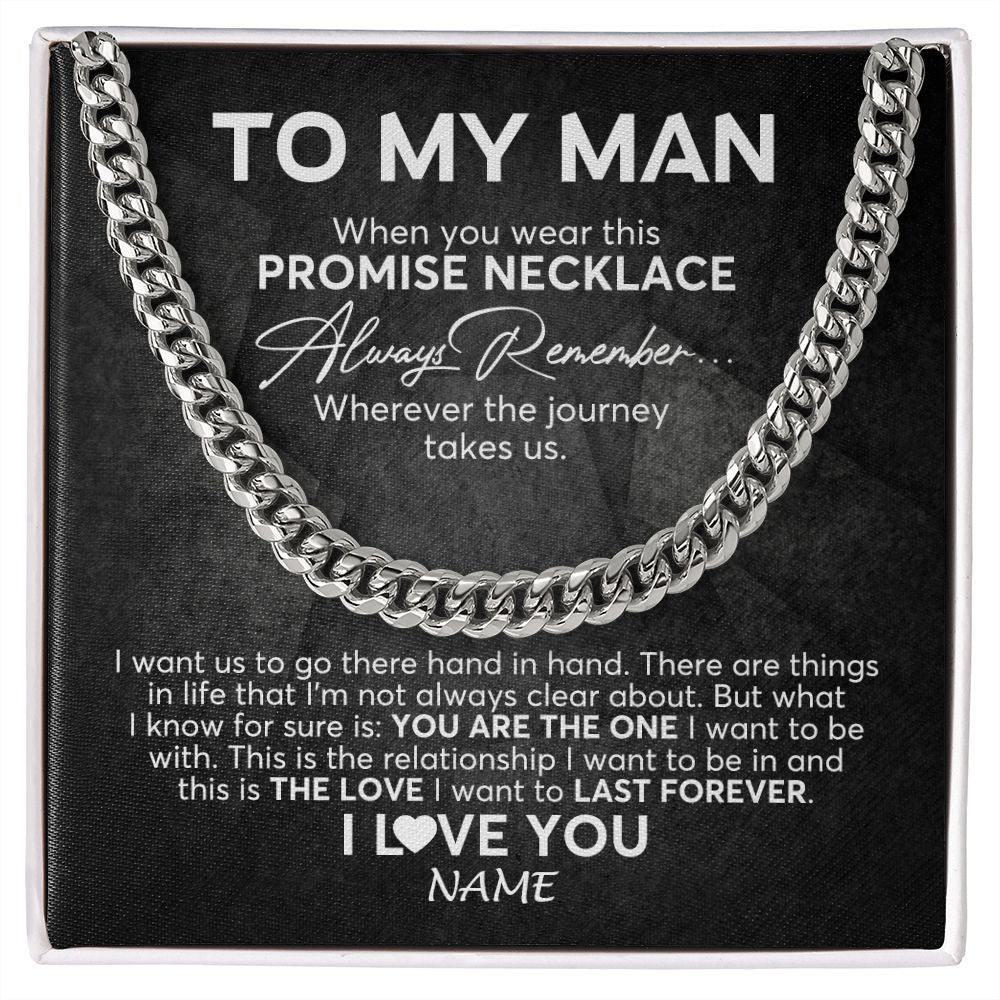 Dark Cuban Link Chain with Names