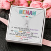 Alluring Beauty Necklace | Personalized To My Memaw Necklace From Grandkids Granddaughter We Squeezed This Necklace Memaw Birthday Mothers Day Jewelry Customized Gift Box Message Card | siriusteestore