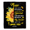Personalized To My Meme Blanket From Grandkids Granddaughter I Want To Say I Love You Sunfower Meme Birthday Mothers Day Christmas Customized Fleece Blanket | siriusteestore