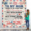 Personalized To My Mom Blanket From Daughter Air Mail Letter Mail I Love You Always Forever Mom Mother's Day Birthday Christmas Customized Fleece Blanket | siriusteestore