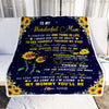 Personalized To My Mom Blanket From Daughter I Could Give You One Thing In Life Sunflower Mom Birthday Mothers Day Christmas Customized Fleece Blanket | siriusteestore