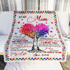Personalized To My Mom Blanket From Daughter Son Never Forget That I Love You You Mean The World to Me Mom Birthday Mothers Day Christmas Fleece Blanket | siriusteestore