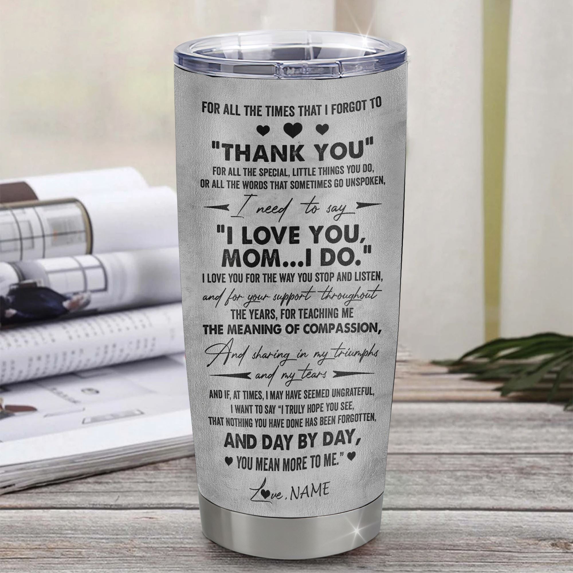 Mother's Day Tumbler Engraved