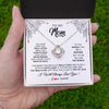 Love Knot Necklace | Personalized To My Mom Necklace From Daughter Son Hold This Close Feel My Love Mom Birthday Mothers Day Christmas Jewelry Customized Gift Box Message Card | siriusteestore