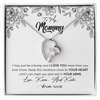 Forever Love Necklace | Personalized To My Mommy Necklace Baby Bump Expecting Mom First Time Mom Pregnancy Pregnant New Mom Mother To Be Mothers Day Customized Gift Box Message Card | siriusteestore