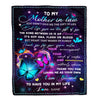 Personalized To My Mother In Law Blanket From Daughter-In-Law You Didn't Give Me The Gift Of Life Butterfly Mother In Law Birthday Mothers Day Fleece Blanket | siriusteestore